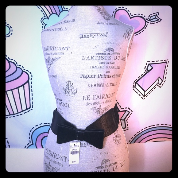 Wet Seal Black Bow Belt *NWT* - Picture 1 of 6